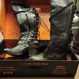 Freebird Charcoal Lace-Up Boots BRAND NEW NEVER WORN